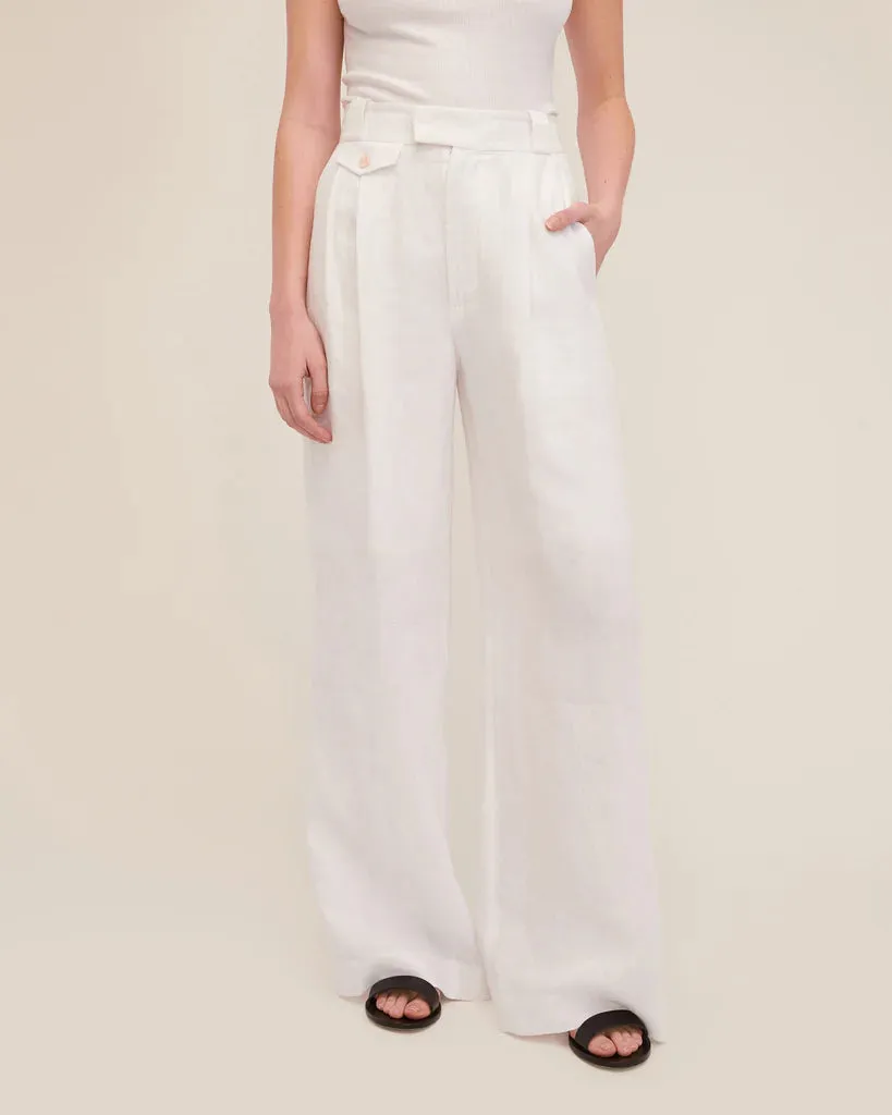 MARISSA WEBB SOLEA LINEN WIDE LEG TROUSER- 2 COLORS